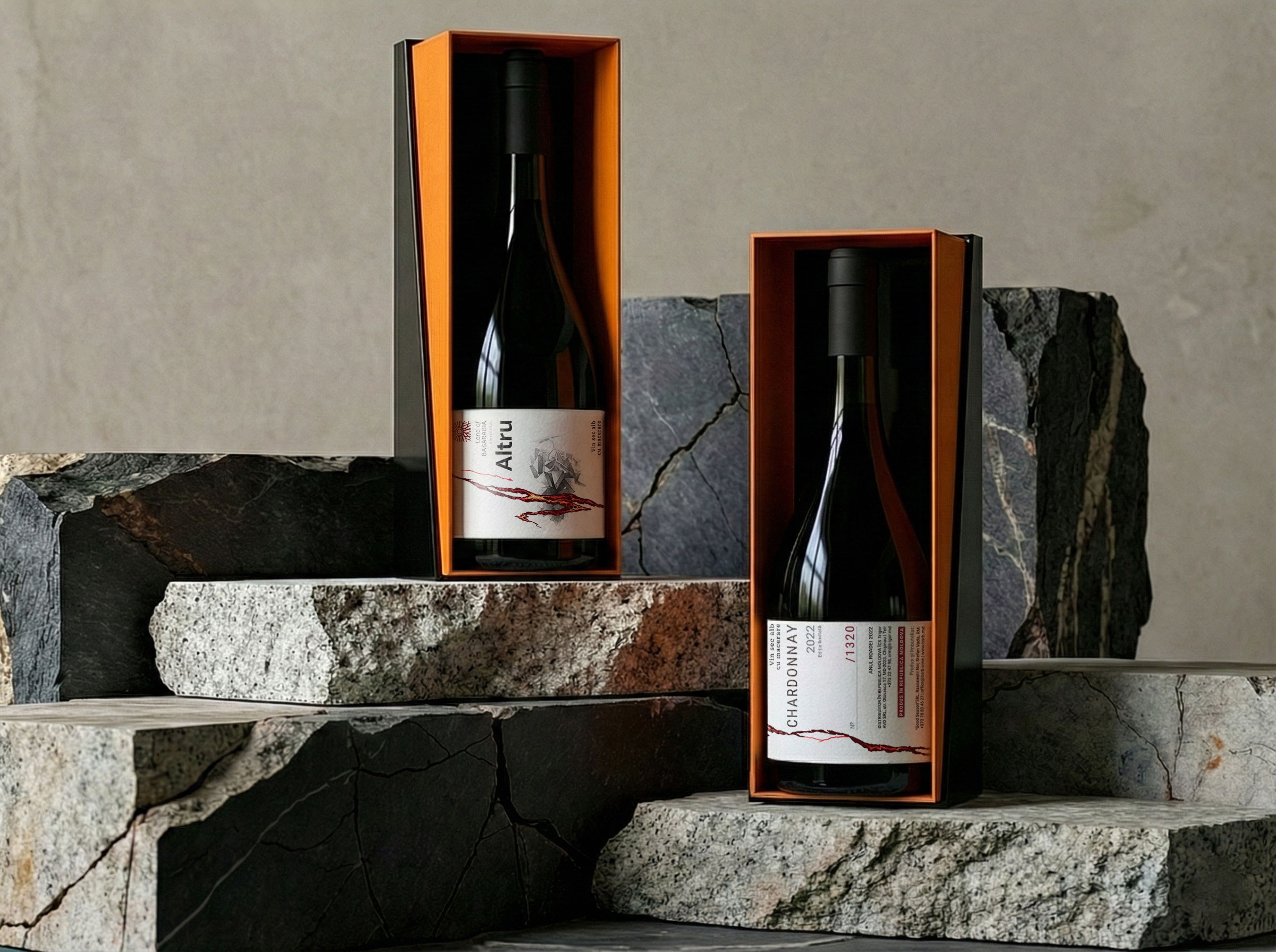 Altru bottle and box together