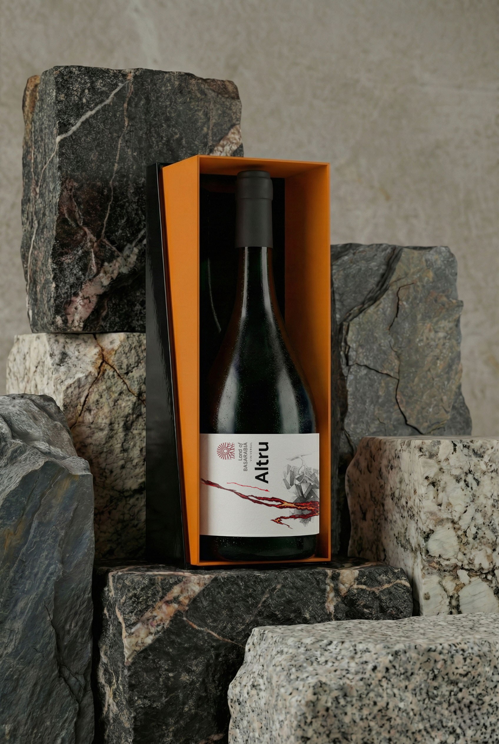 Altru bottle standing, full height
