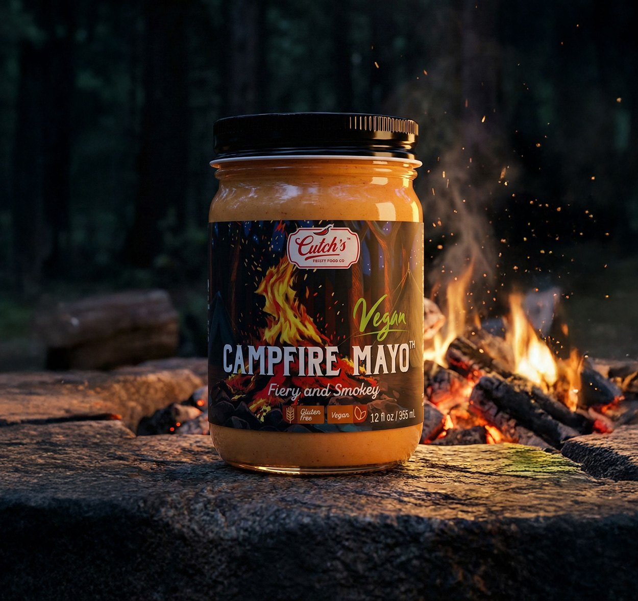 A Cutch's label staged in the world its flavour suggests