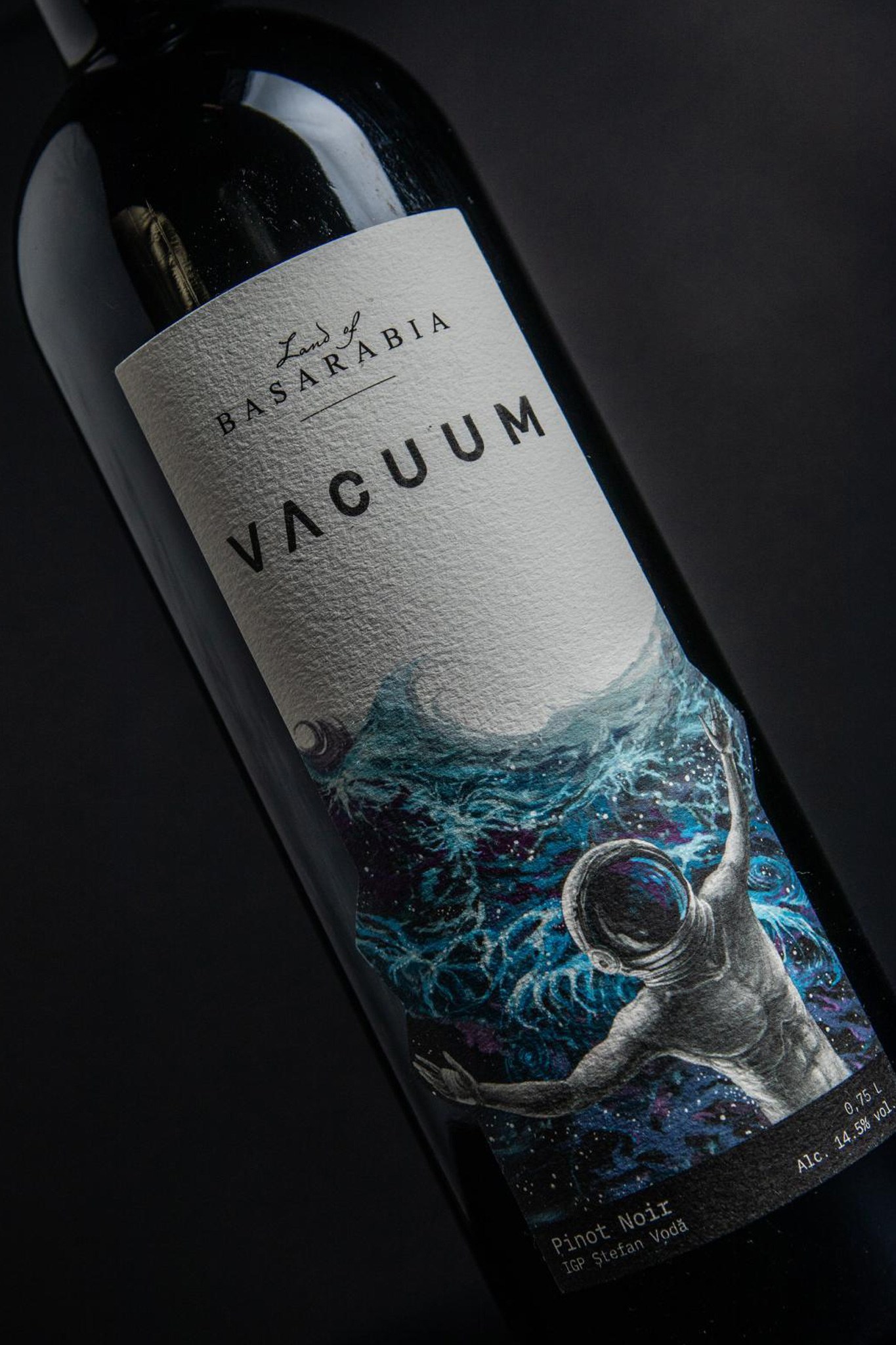 Vacuum — a figure reaching through the waves