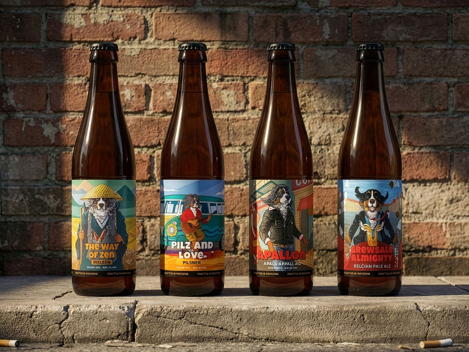 Rockscor — illustrated beer label system